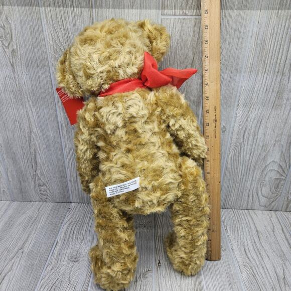 Vintage FAO Schwarz Teddy Bear Jointed Fifth Avenue Baby Tag Tan 20" Plush - Picture 12 of 12